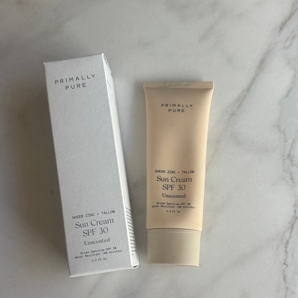Primally Pure Sheer Zinc + Tallow Sun Cream SPF 30 -NEW IN BOX